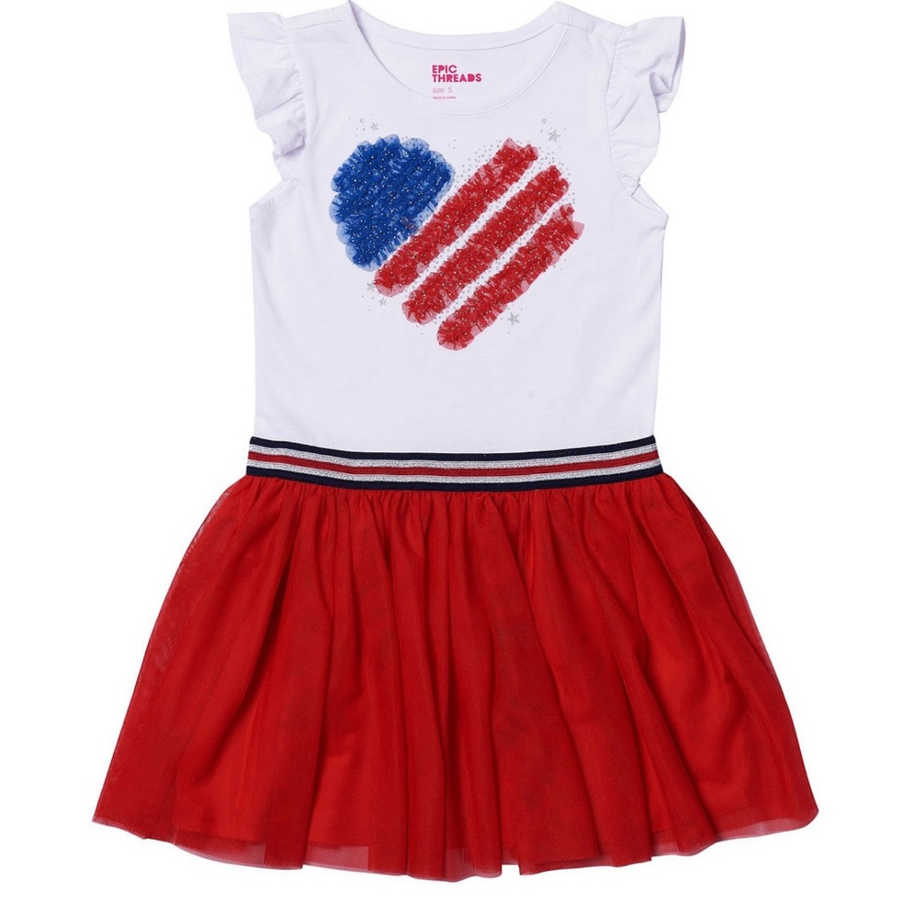 NWOT. Macy’s Epic Threads Americana Dress. 2T.